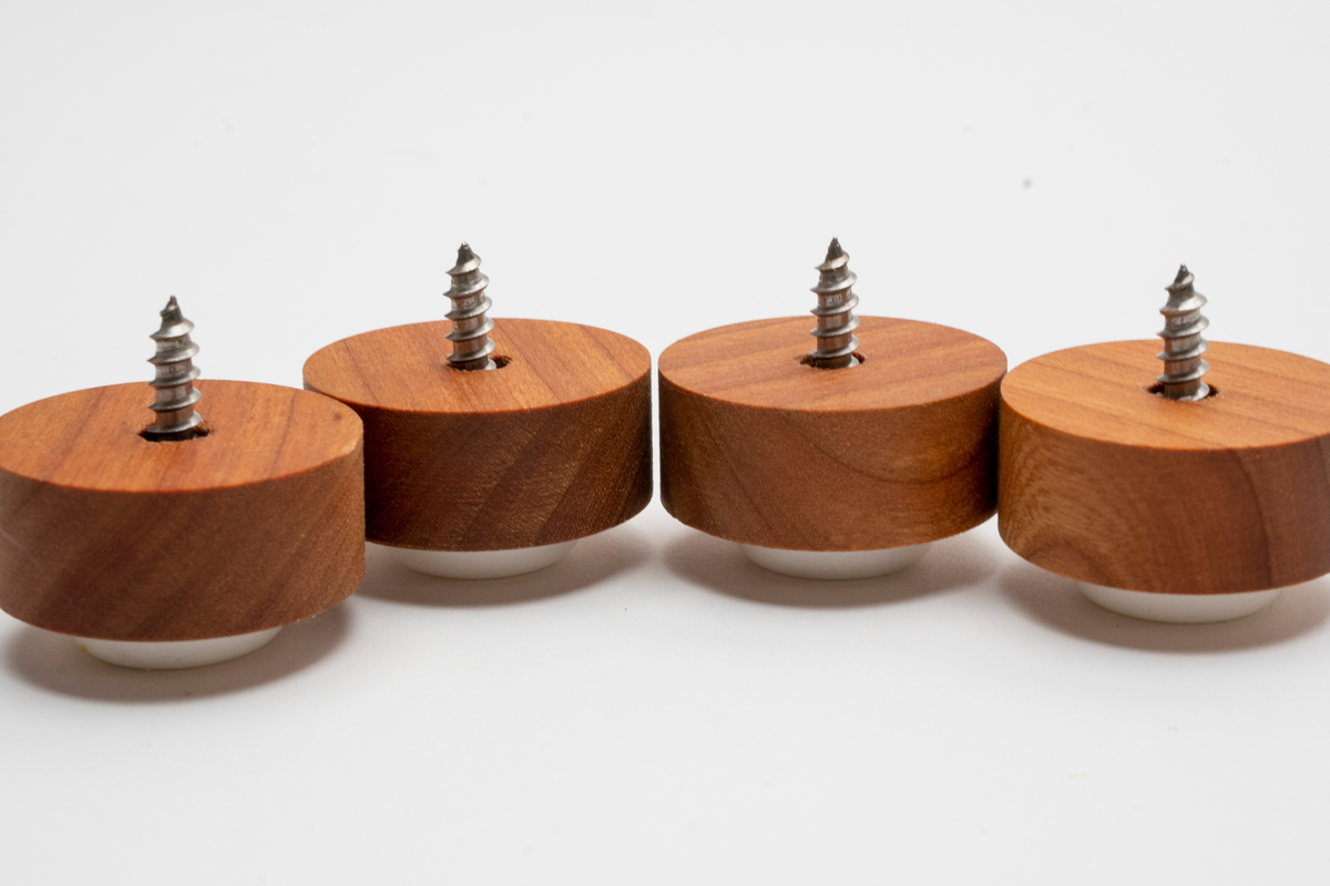 Handmade Wooden Feet for Cutting Board - Set of 4
