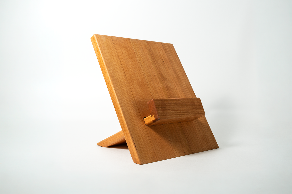 New! Adjustable Cookbook & Cutting Board Stand