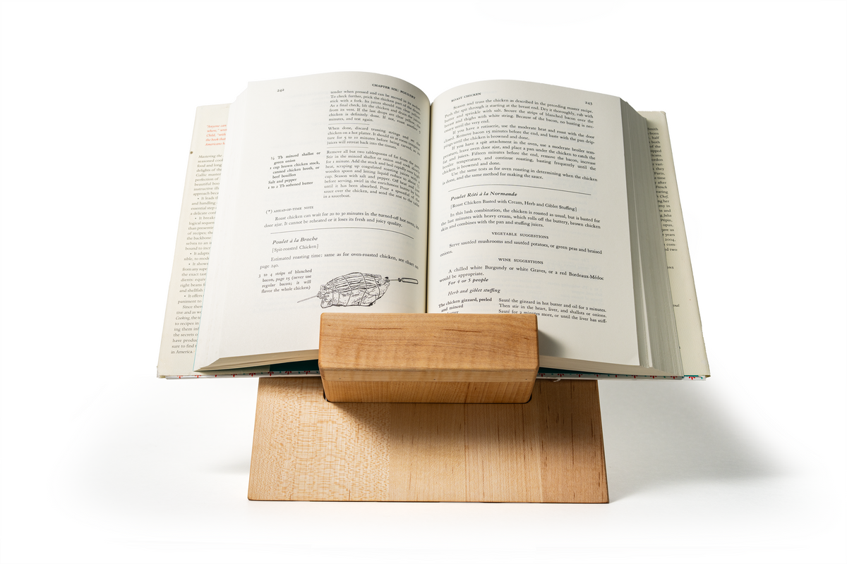 New! Adjustable Cookbook & Cutting Board Stand