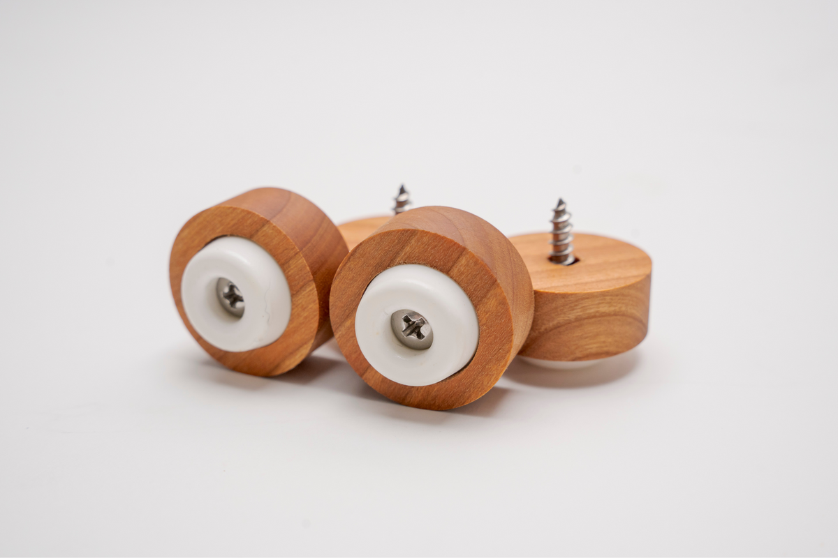 Handmade Wooden Feet for Cutting Board - Set of 4