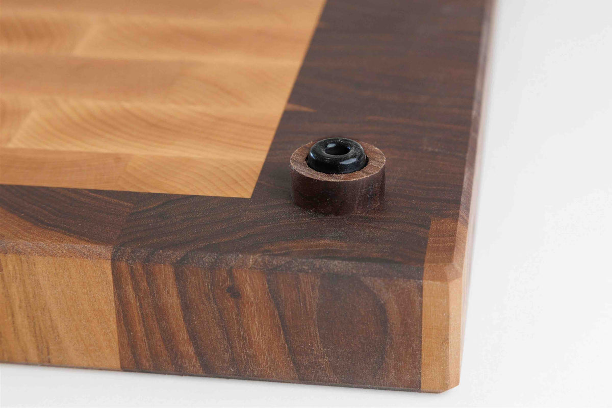 Maple & Walnut 'Border' End Grain Cutting Board