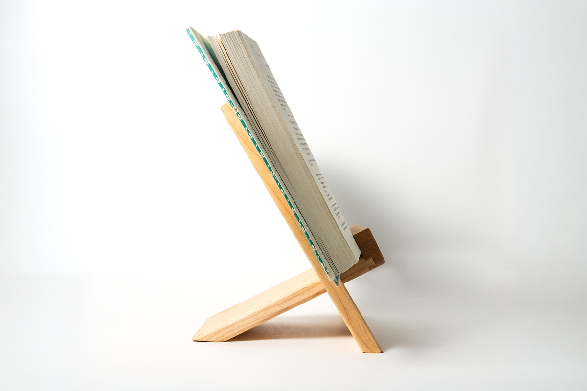 New! Adjustable Cookbook & Cutting Board Stand