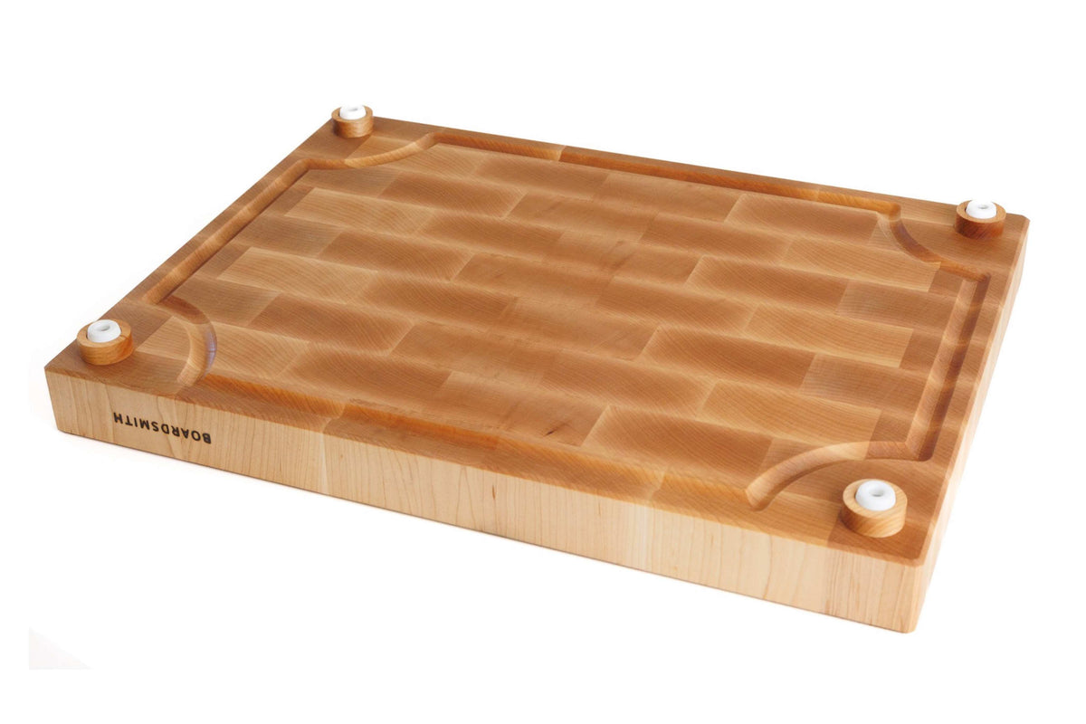 Maple End Grain Butcher Block by The Boardsmith, featuring a durable, handcrafted wood design.