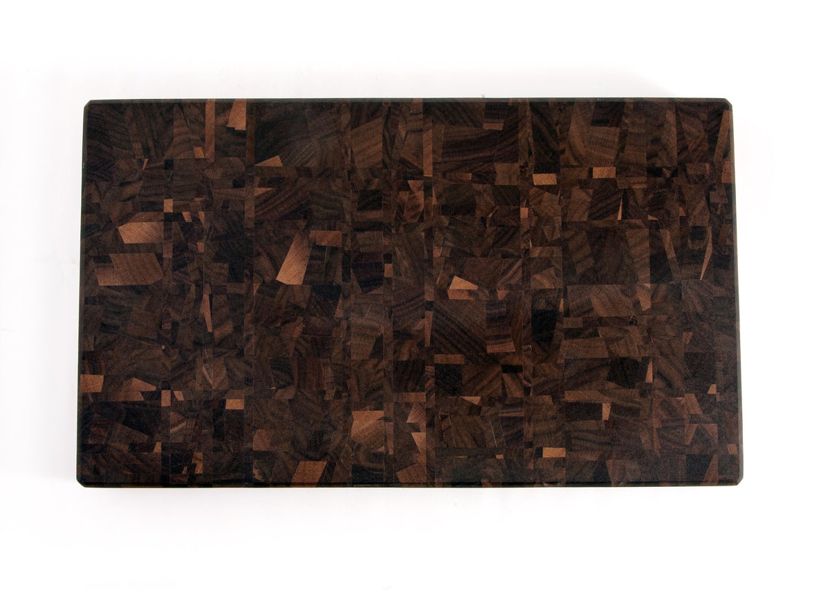 'Mosaic' End Grain Cutting Board-- Walnut