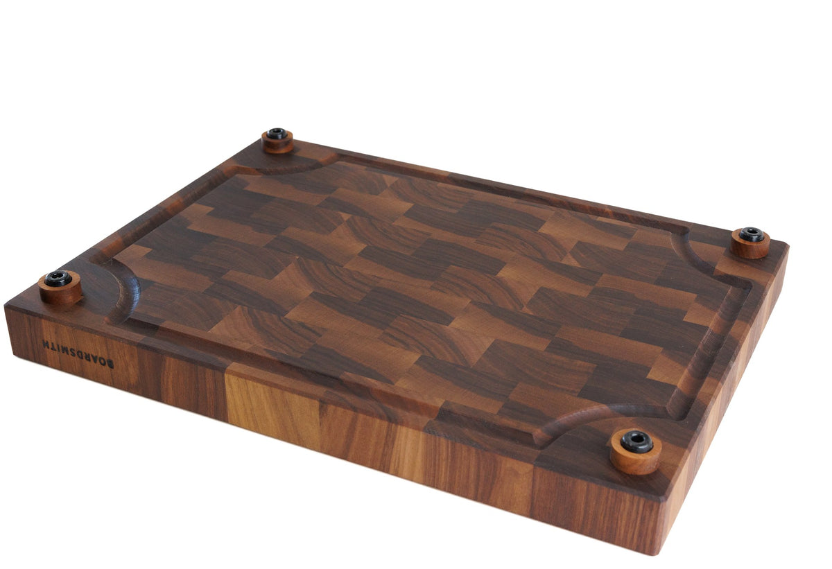 'Mosaic' End Grain Cutting Board-- Walnut
