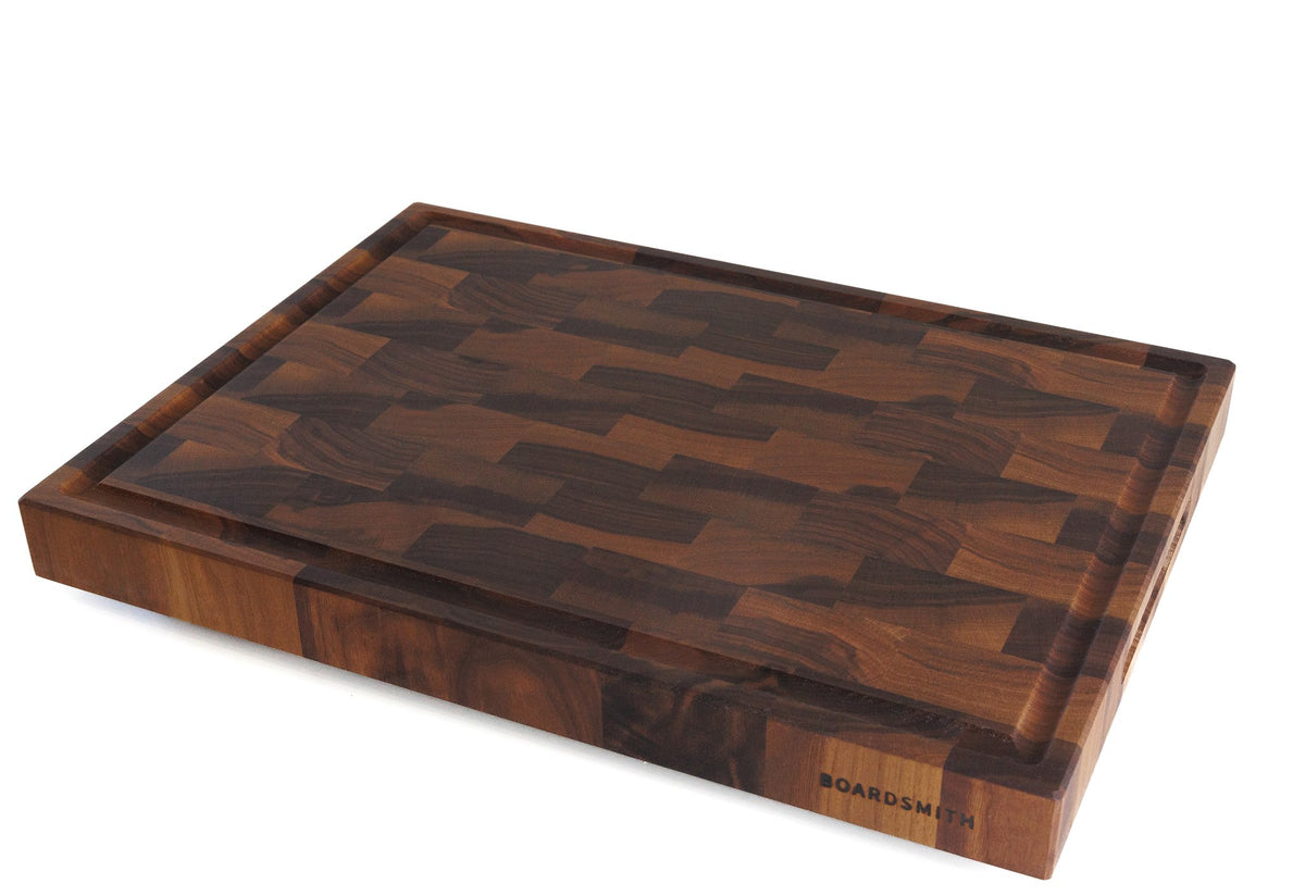 'Mosaic' End Grain Cutting Board-- Walnut