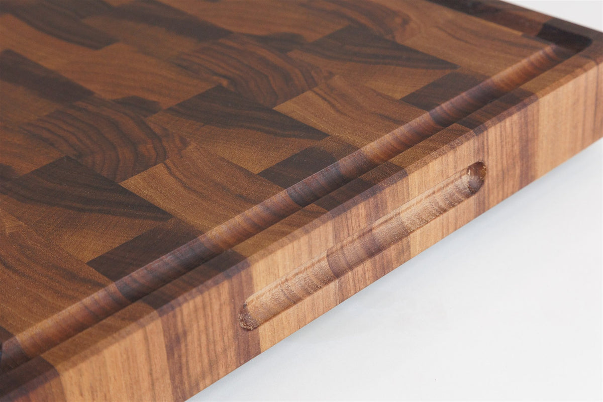 'Mosaic' End Grain Cutting Board-- Walnut
