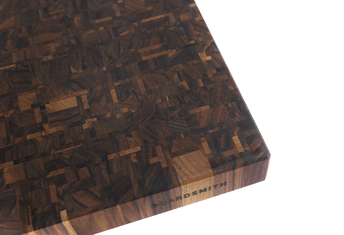 'Mosaic' End Grain Cutting Board-- Walnut